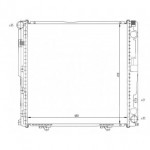 Радиатор охлаждения двигателя мкпп е200/220 Mercedes W124  E124