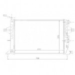 Радиатор охлаждения двигателя 1,2 16v/1,4 +ac Opel Astra G