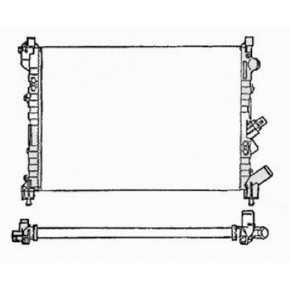 Радиатор охлаждения двигателя 1,8i 8v /2,0i 8v /2,0i 16v 1,6i 16v/ 1,8i 16v / 2,0i 16v Renault Laguna - 1 поколение