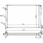 Радиатор охлаждения двигателя mкпп 1.8/2.0/2.2d/3.0 Renault Laguna - 1 поколение