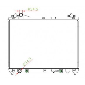 Радиатор охлаждения двигателя акпп Suzuki Grand Vitara