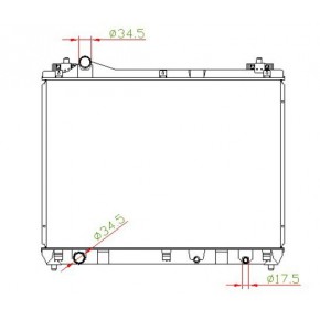 Радиатор охлаждения двигателя мкпп Suzuki Grand Vitara