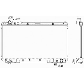 Радиатор охлаждения двигателя 2,0 Toyota RAV4 - 1 поколение