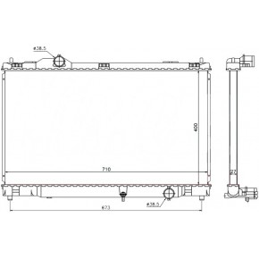 Радиатор охлаждения двигателя aкпп/mкпп 3.0 Lexus GS300 / 430