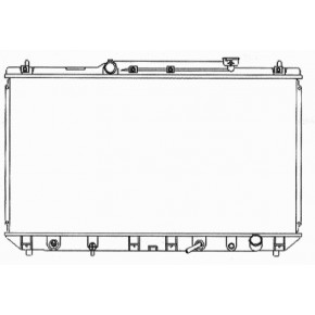 Радиатор охлаждения двигателя 2,2 акпп Toyota Camry V20