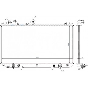 Радиатор охлаждения двигателя aкпп/mкпп 3.0 Lexus GS300 / 430