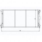 Радиатор охлаждения двигателя 2,0 /1.9td/1.6d 630 x 322 Volkswagen Passat B3