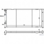 Радиатор охлаждения двигателя 2,0+ac/ 2,0+ac 16v/ 2,8 vr6 +ac/ 2,8 vr6 +/-ac акпп Volkswagen Passat B3