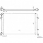 Радиатор охлаждения 1.6 (m/t), (16mm) Audi A3 8P
