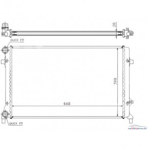 Радиатор охлаждения mt 1.4/1.6/1.8/2.0/2.5 Audi A3 8P