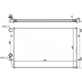 Радиатор охлаждения mt 1.4tsi/1.6tdi/1.9tdi Audi A3 8P