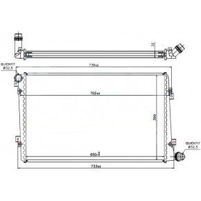 Радиатор охлаждения 1.9 tdi Audi A3 8P