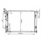 Радиатор охлаждения двигателя 1,4/1,6/2,0 +/-ac aкпп Hyundai I30 - 1 поколение