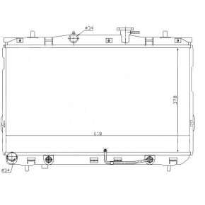 Радиатор охлаждения двигателя aкпп 1.6i, 1.8i 16v, 2.0i Hyundai Elantra - 3 поколение