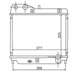 Радиатор охлаждения двигателя 1.2/1.4 мкпп 16v 26mm Honda Jazz / Fit