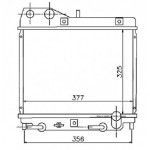 Радиатор охлаждения двигателя 1.2/1.4 мкпп 16v 26mm Honda Jazz / Fit
