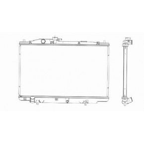 Радиатор охлаждения двигателя 3,0 cm6/v6 Honda Accord 7 CL / CM ЕВРОПА