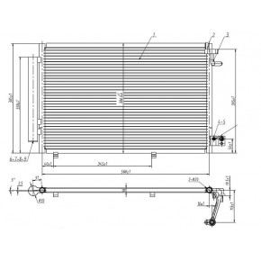 Радиатор кондиционера 1.25 efi/1.4 efi/1.4 tdci/ 1.6 efi Ford Fiesta - 6 поколение