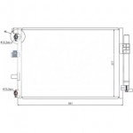 Радиатор кондиционера 1.0turbo/1.6efi/1.6tdci Ford Focus - 3 поколение