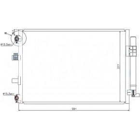 Радиатор кондиционера 1.0turbo/1.6efi/1.6tdci Ford Focus - 3 поколение