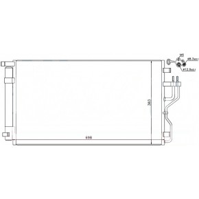 Радиатор кондиционера KIA Sportage - 3 поколение