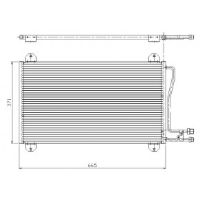 Радиатор кондиционера Mercedes Sprinter