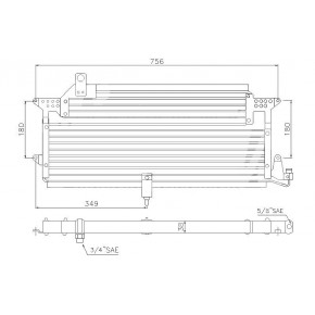 Радиатор кондиционера 1,9td +ac/ 2,8 v6 +ac Volkswagen Passat B3