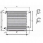 Радиатор кондиционера Mercedes W163