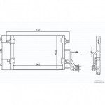 Радиатор кондиционера 1,9tdi/2,5tdi/2,7turbo Audi A4 B5
