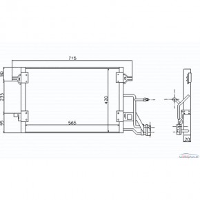 Радиатор кондиционера 1,9tdi/2,5tdi/2,7turbo Audi A4 B5