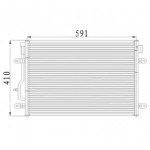 Радиатор кондиционера Audi A4 B6