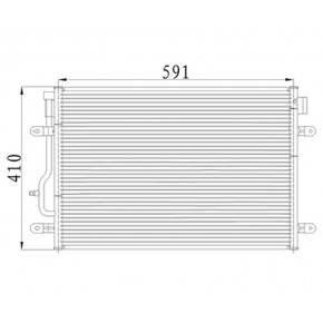 Радиатор кондиционера Audi A4 B6