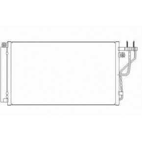 Радиатор кондиционера Hyundai Sonata - 5 поколение NF