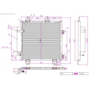 Радиатор кондиционера 1.0/1.4 hdi Citroen C1