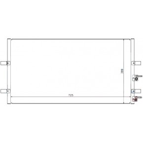 Радиатор кондиционера 2.2 tdci/2.3/2.4tdci Ford Transit Mark 7