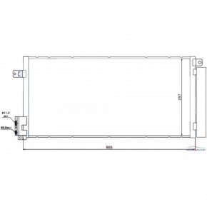 Радиатор кондиционера дизель Opel Corsa D