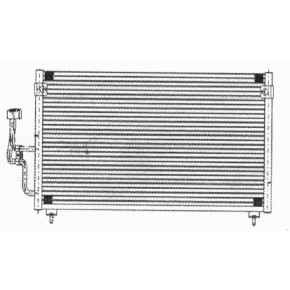 Радиатор кондиционера Mitsubishi Eclipse - 3 поколение D30