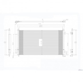 Радиатор кондиционера Honda CR-V - 3 поколение
