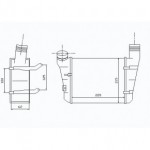 Интеркулер 1,9 tdi/2,0td Audi A4 B6