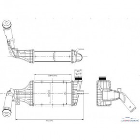 Интеркулер Opel Astra G