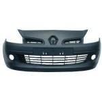 Бампер передний с отверстиями под птф с центральной нижней решеткой Renault Clio - 3 поколение