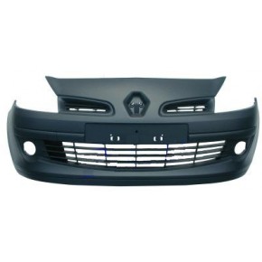 Бампер передний с отверстиями под птф с центральной нижней решеткой Renault Clio - 3 поколение