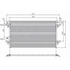 Радиатор кондиционера Renault Laguna - 2 поколение