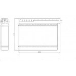 Радиатор печки под кондиционер 140 x 242 x 42 BMW E36
