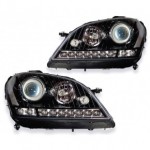 Тюнинг - комплект линзованных фар с led (светодиоды) Mercedes W164