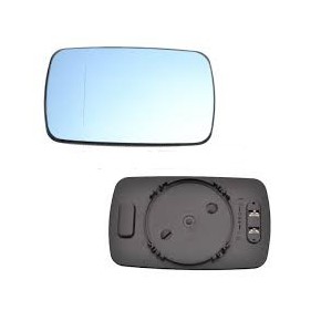 Стекло левого зеркала с подогревом (асферическое) BMW E36