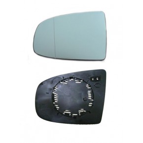 Стекло левого зеркала с подогревом (асферическое) синее BMW E70 X5