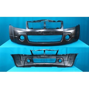 Бампер передний черный с отверстиями под птф Suzuki Grand Vitara