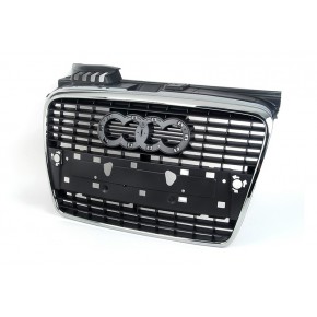 Решётка радиатора хром Audi A4 B7