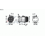 Компрессор кондиционера Mercedes W202